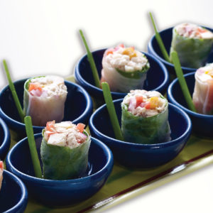 Fresh Smoked Fish Spring Rolls